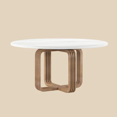 Round marble table