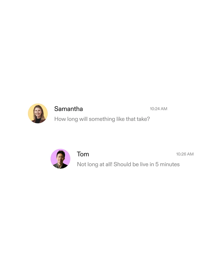 Support chat for priority enterprise support.